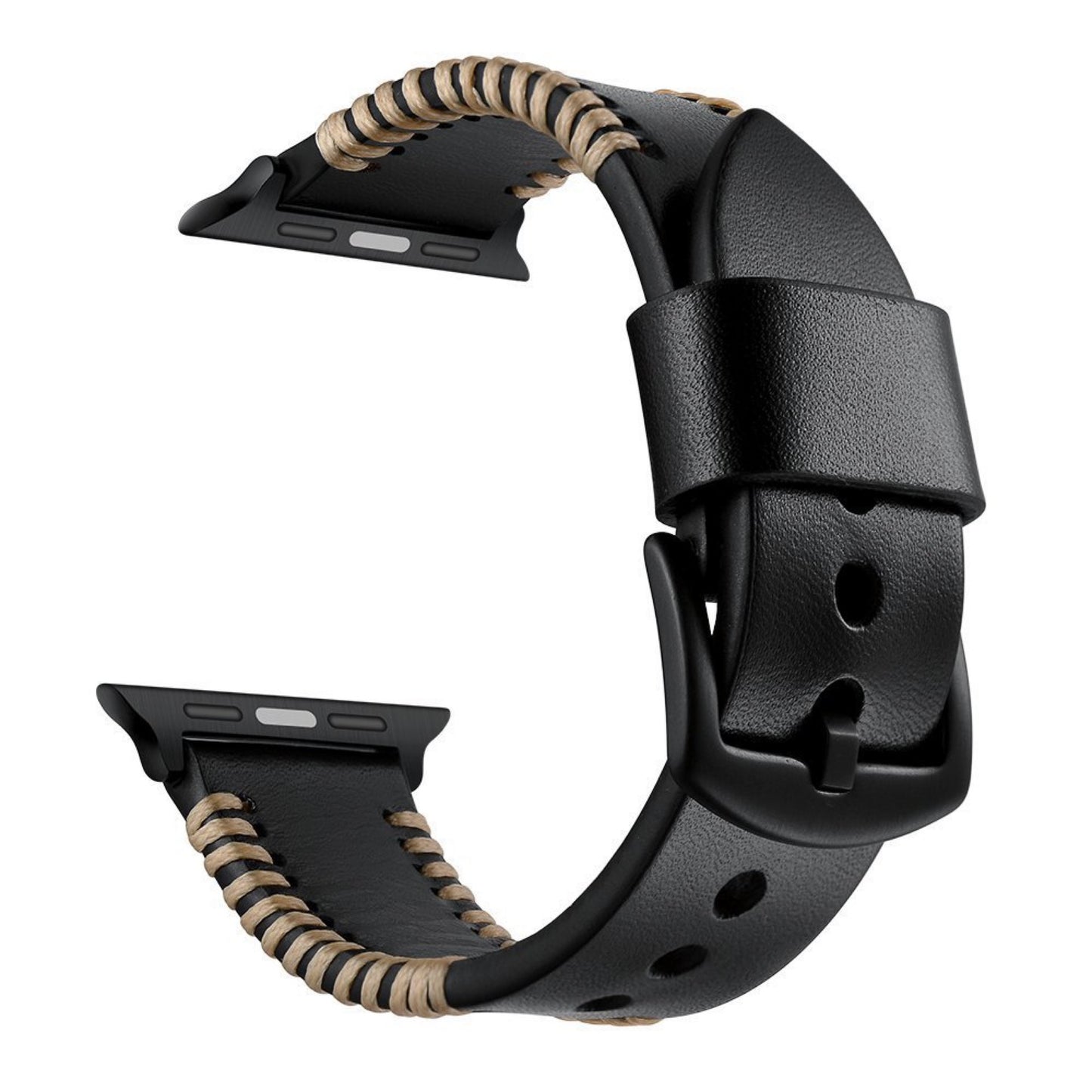 Hand-Stitched Full-Grain Leather Band for Apple Watch