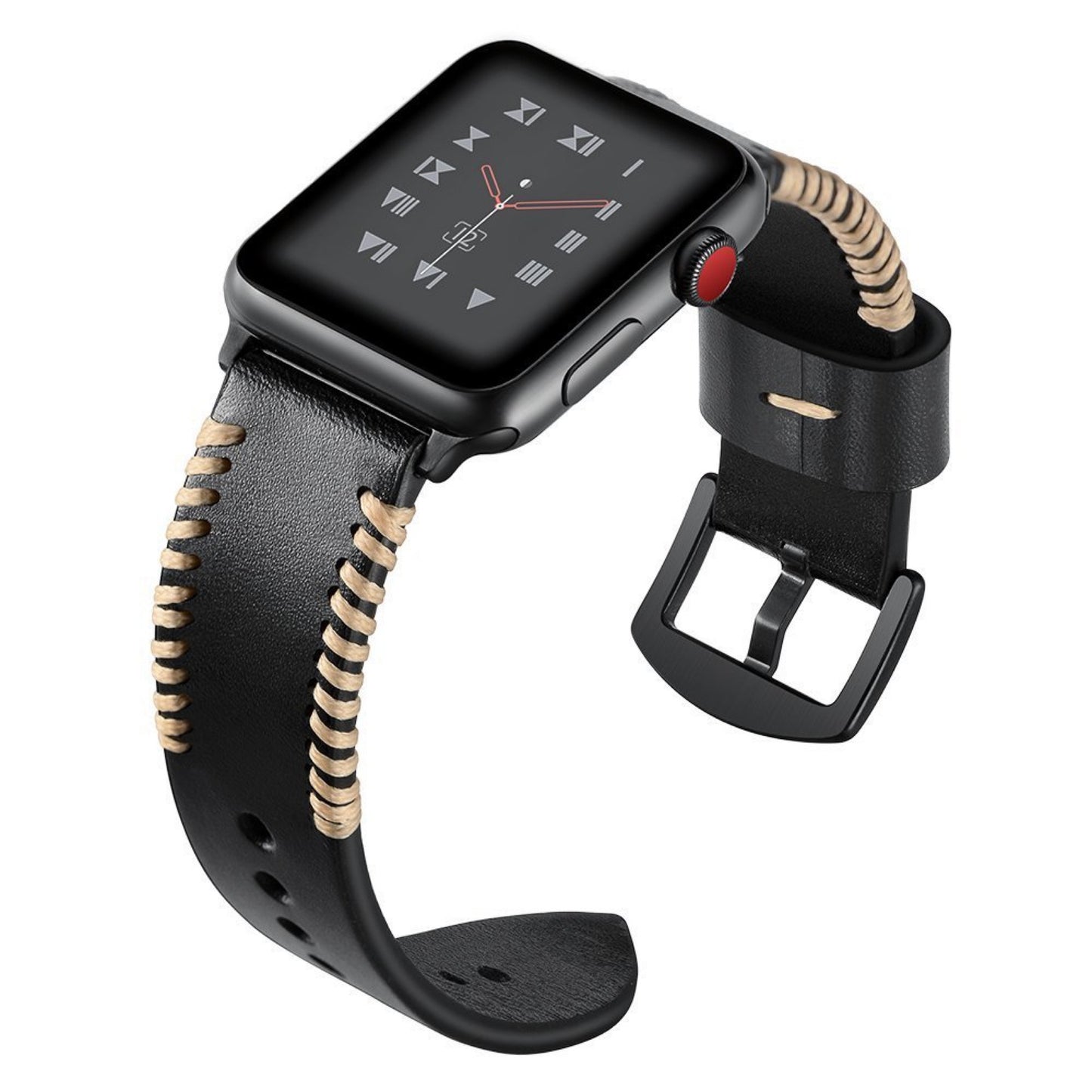 Hand-Stitched Full-Grain Leather Band for Apple Watch