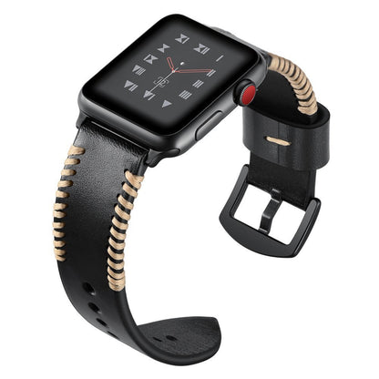 Hand-Stitched Full-Grain Leather Band for Apple Watch