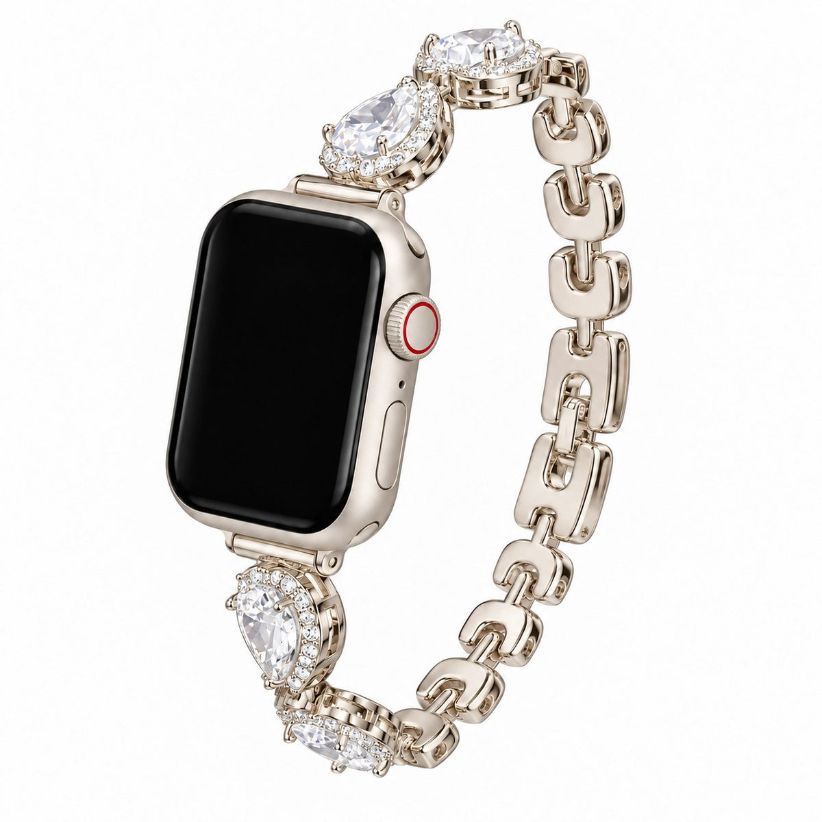 HeartGleam Crystal Metal Band for Apple Watch