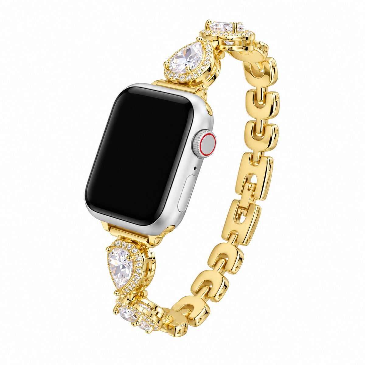HeartGleam Crystal Metal Band for Apple Watch