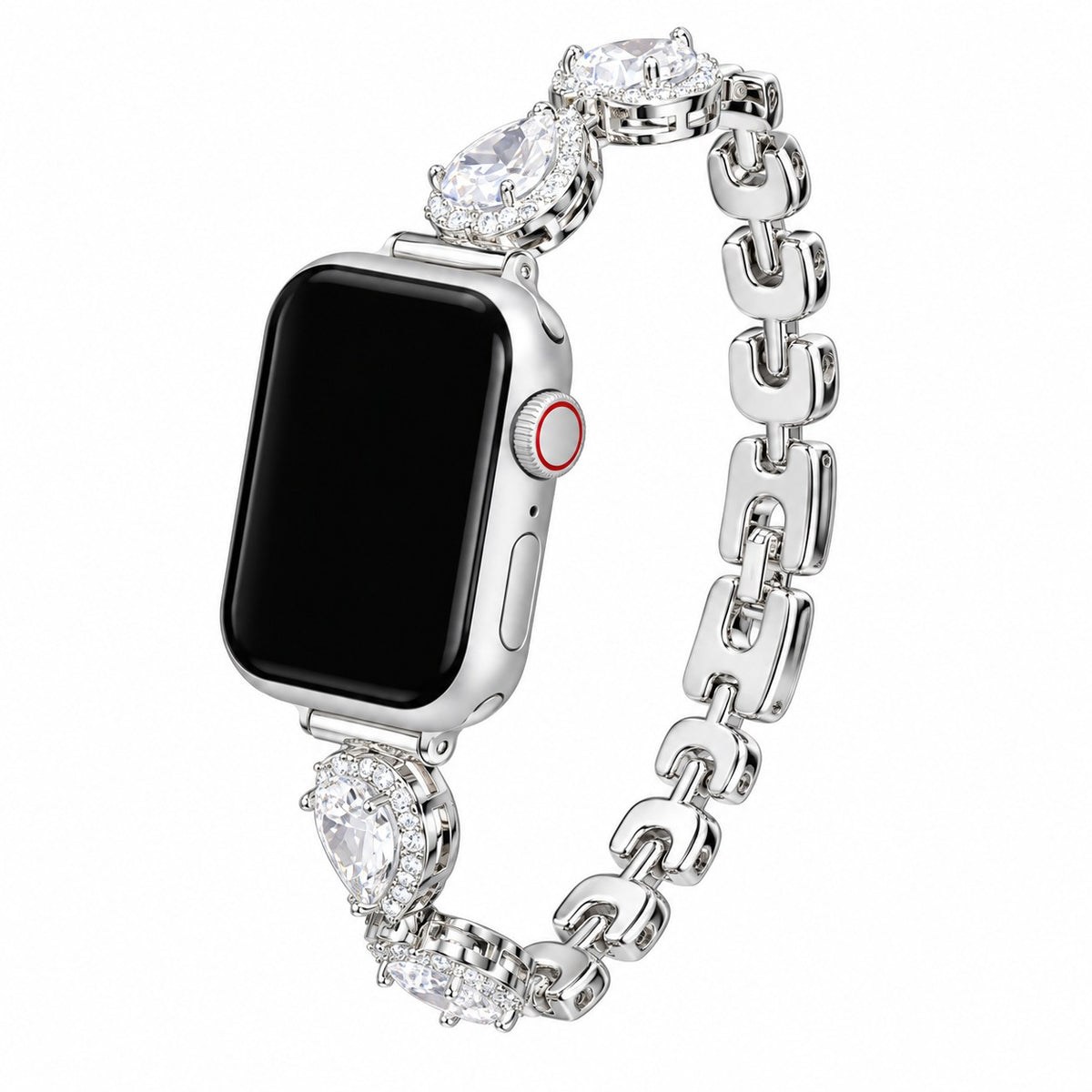 HeartGleam Crystal Metal Band for Apple Watch