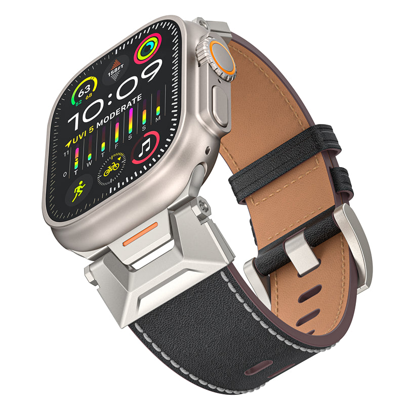 Hybrid Leather Band for Apple Watch – Functional & Stylish Design