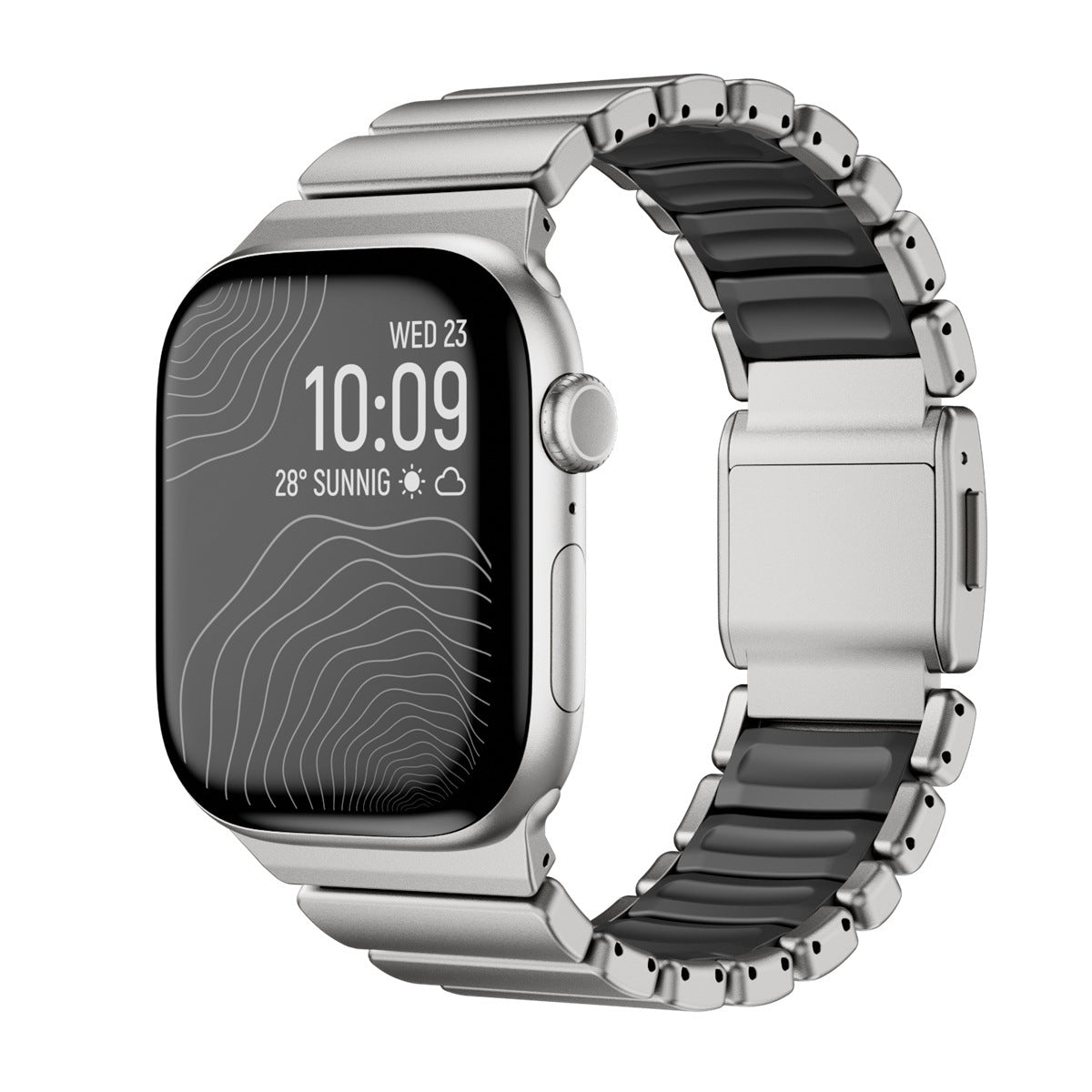 Hybrid Metal & Rubber Band for Apple Watch