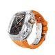 Clear-Orange-Silver Clasp