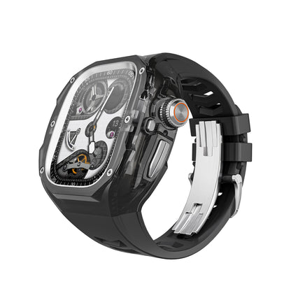 Integrated Clear Quick-Release Protective Case for Apple Watch