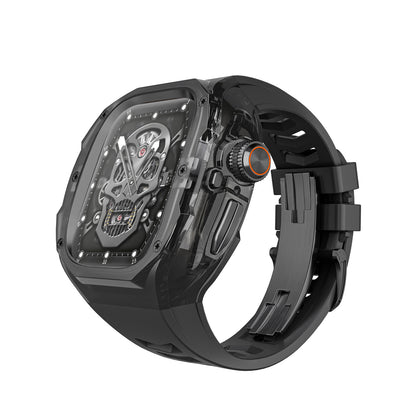 Integrated Clear Quick-Release Protective Case for Apple Watch