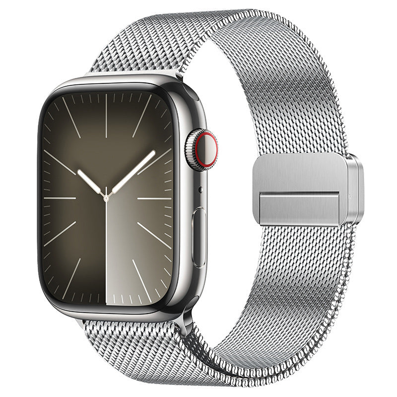 Integrated Dual-Magnetic Milanese Band for Apple Watch