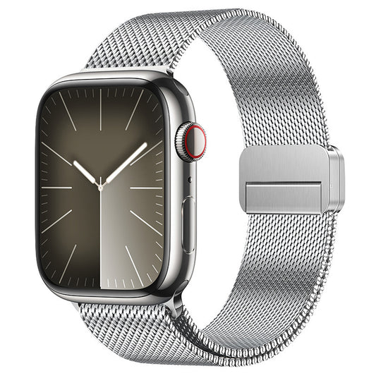 Integrated Dual-Magnetic Milanese Band for Apple Watch
