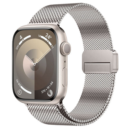 Integrated Dual-Magnetic Milanese Band for Apple Watch