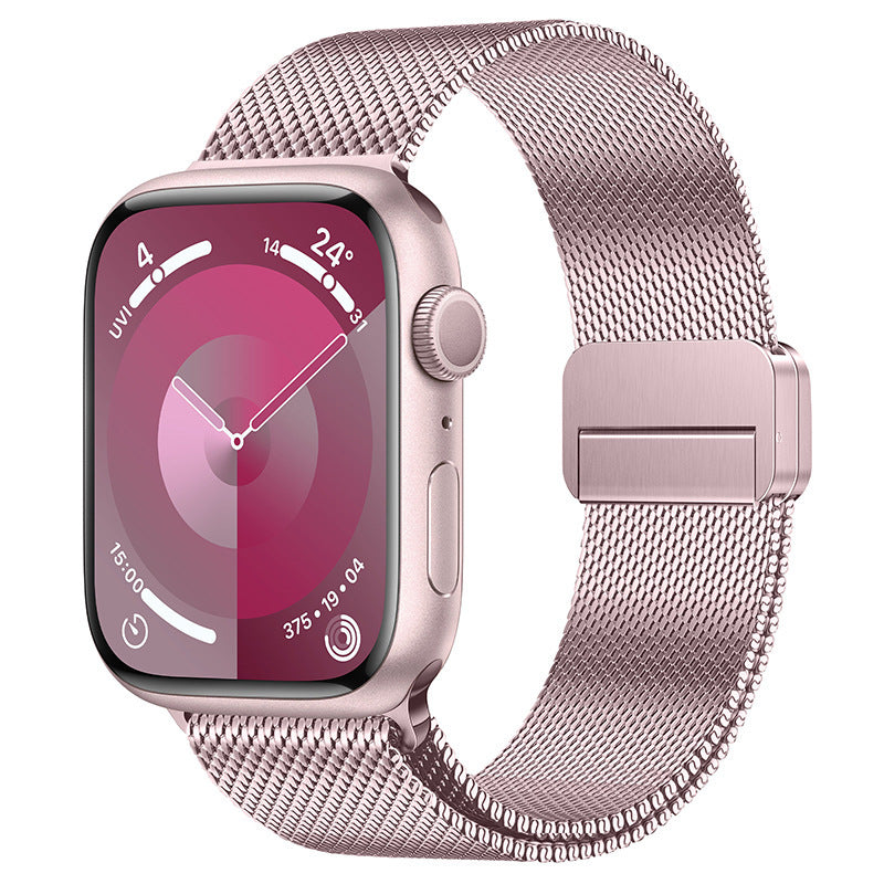 Integrated Dual-Magnetic Milanese Band for Apple Watch