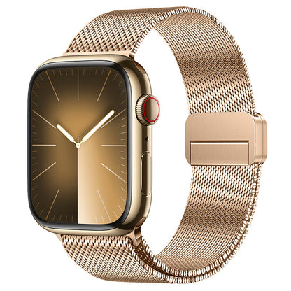 Integrated Dual-Magnetic Milanese Band for Apple Watch
