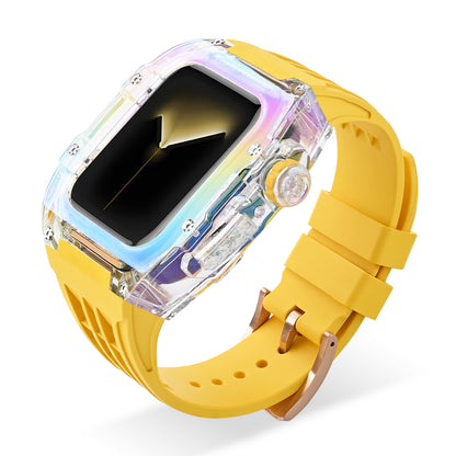 Iridescent Fluoro Rubber Case Band for Apple Watch