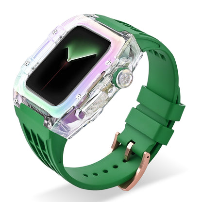 Iridescent Fluoro Rubber Case Band for Apple Watch