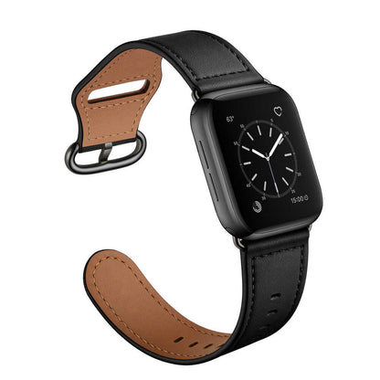 Leather Band for Apple Watch with Ring Loop Closure.