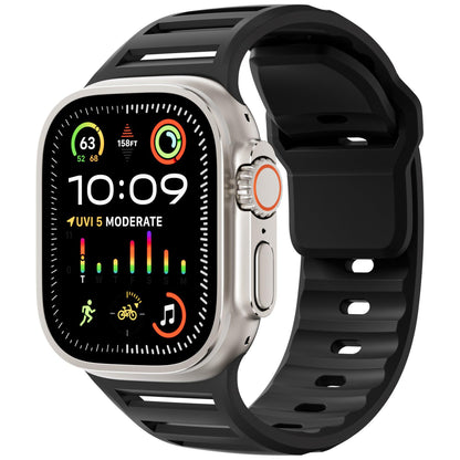 Louvered Silicone Band for Apple Watch – Breathable Sport Strap