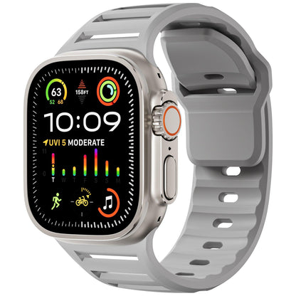 Louvered Silicone Band for Apple Watch – Breathable Sport Strap