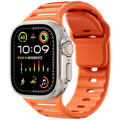 Louvered Silicone Band for Apple Watch – Breathable Sport Strap