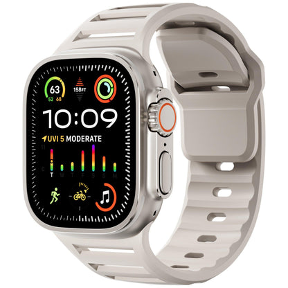Louvered Silicone Band for Apple Watch – Breathable Sport Strap