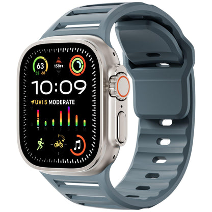 Louvered Silicone Band for Apple Watch – Breathable Sport Strap