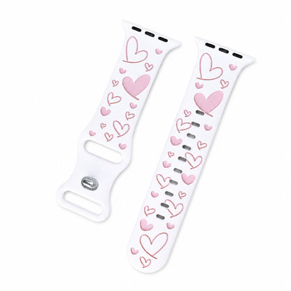 Love Heart Silicone Band for Apple Watch