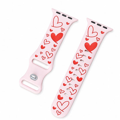 Love Heart Silicone Band for Apple Watch