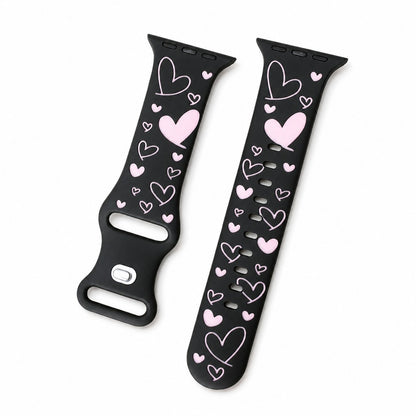 Love Heart Silicone Band for Apple Watch
