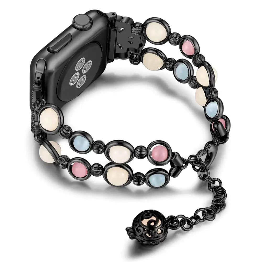 LunaGlow Beaded Jewelry Band for Apple Watch