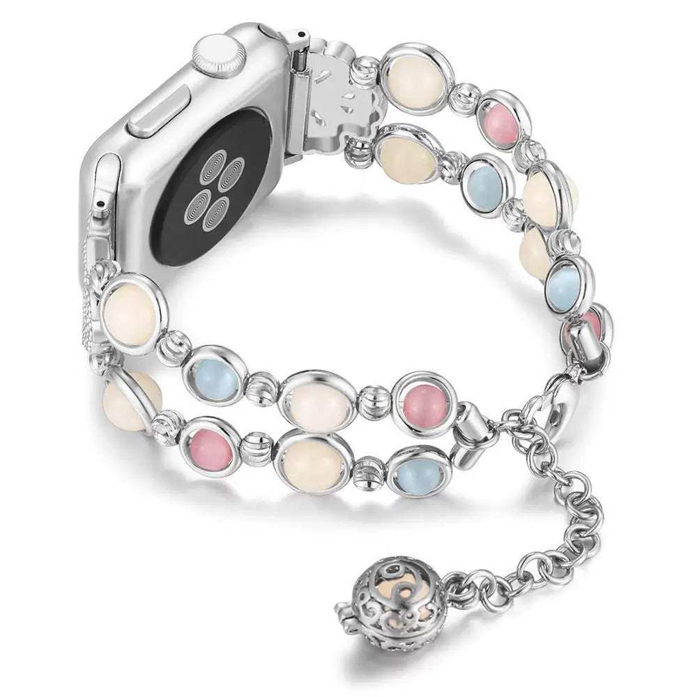 LunaGlow Beaded Jewelry Band for Apple Watch