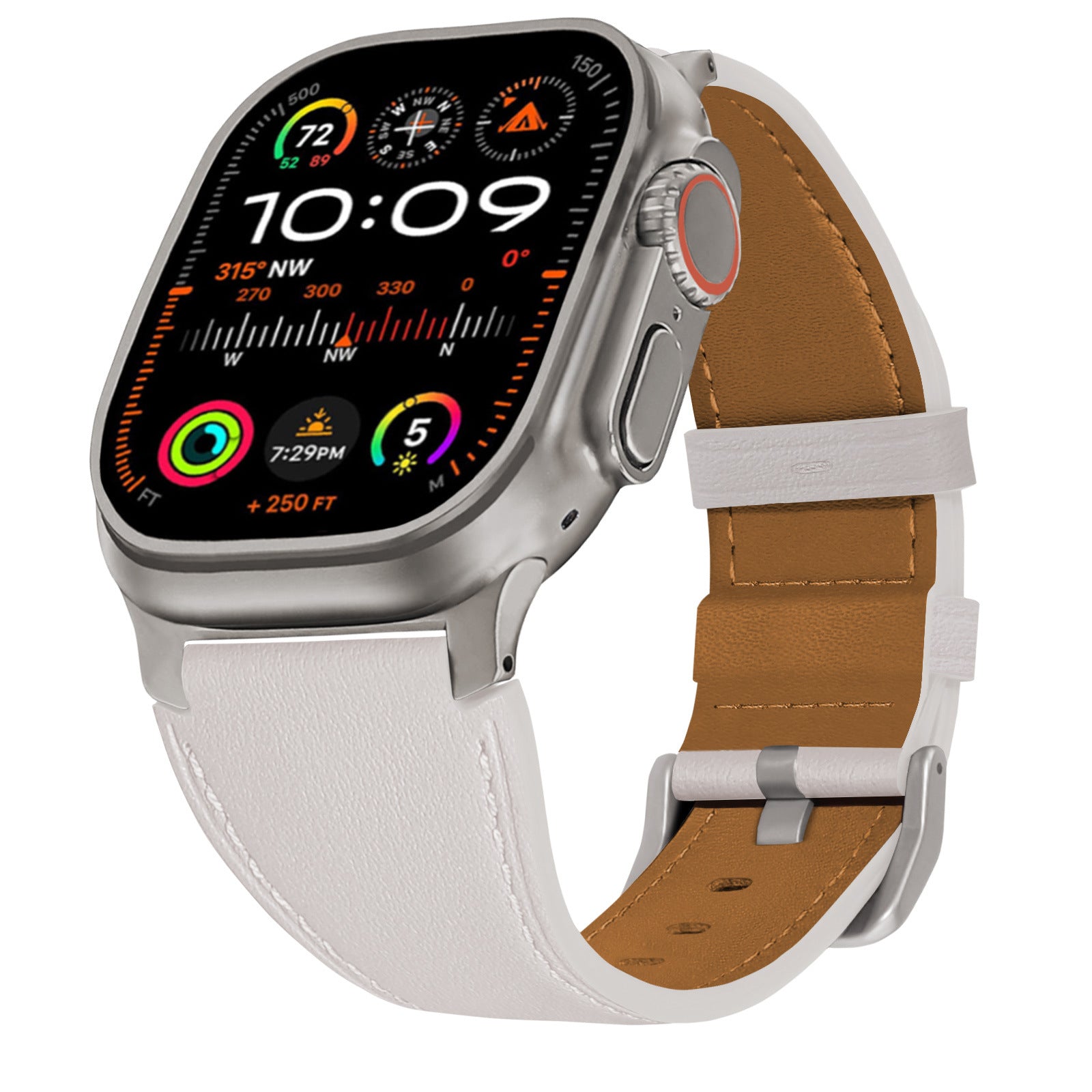 LuxLeather Band for Apple Watch Soft Genuine Leather with Classic Stitching.
