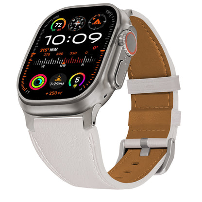 LuxLeather Band for Apple Watch Soft Genuine Leather with Classic Stitching.
