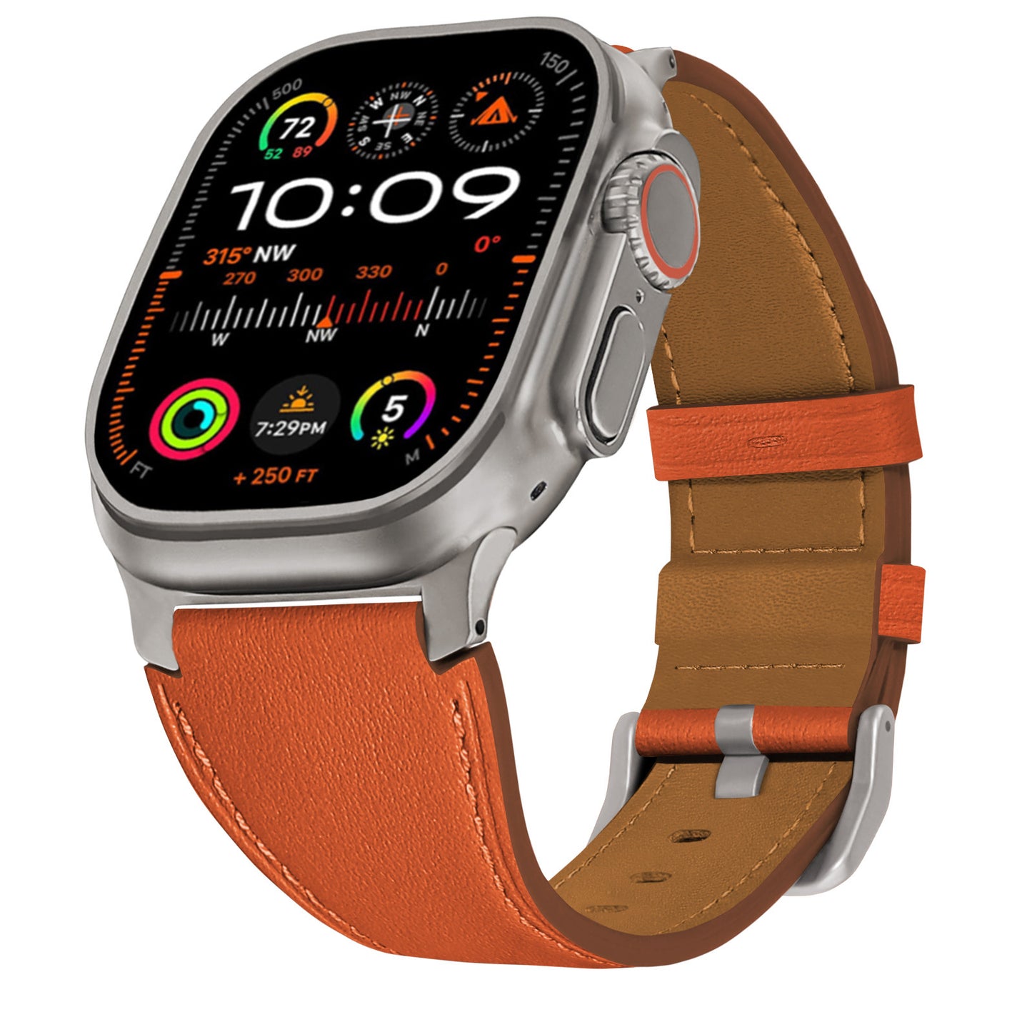 LuxLeather Band for Apple Watch Soft Genuine Leather with Classic Stitching.