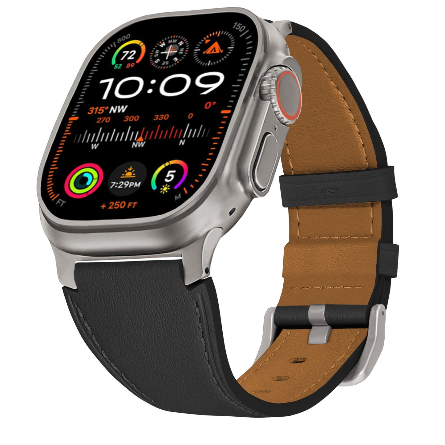 LuxLeather Band for Apple Watch Soft Genuine Leather with Classic Stitching.