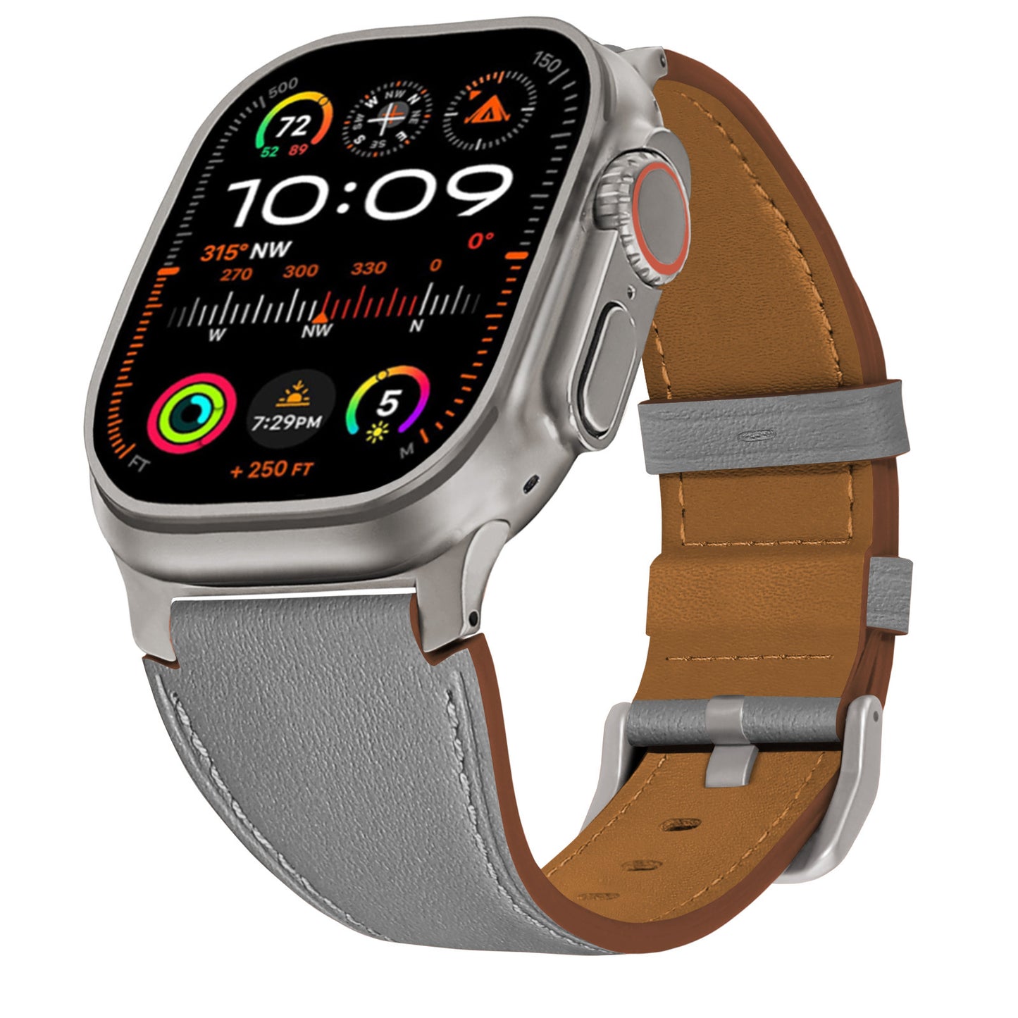 LuxLeather Band for Apple Watch Soft Genuine Leather with Classic Stitching.