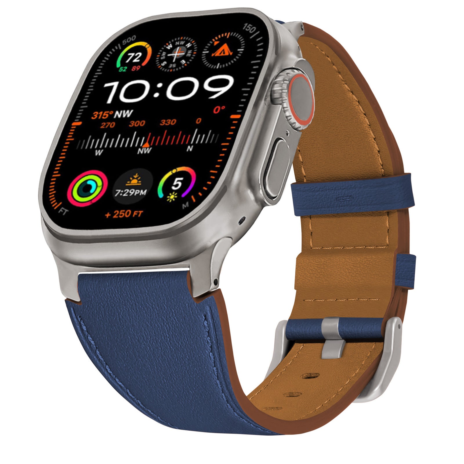 LuxLeather Band for Apple Watch Soft Genuine Leather with Classic Stitching.