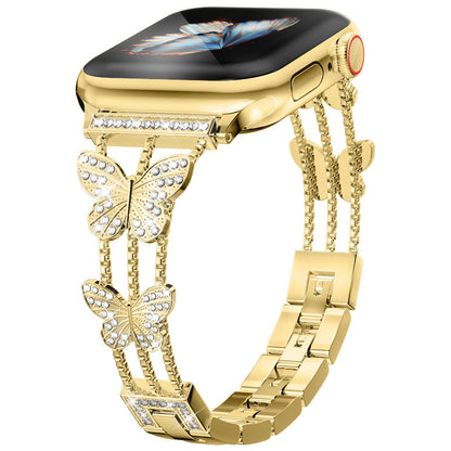 Luxe Butterfly Crystal Bracelet Band for Apple Watch.