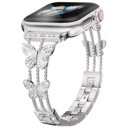 Luxe Butterfly Crystal Bracelet Band for Apple Watch.