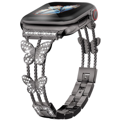 Luxe Butterfly Crystal Bracelet Band for Apple Watch.