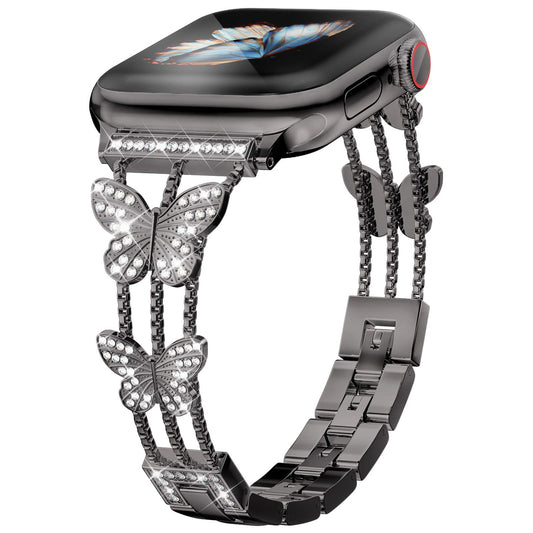 Luxe Butterfly Crystal Bracelet Band for Apple Watch.