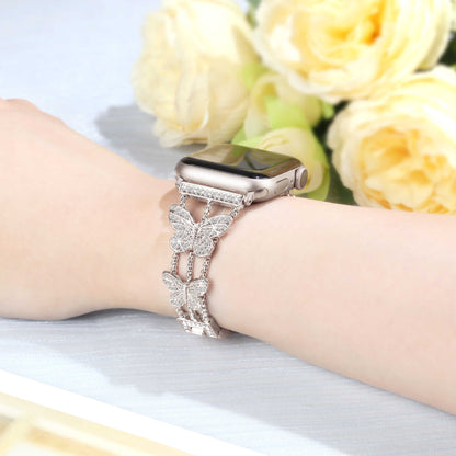 Luxe Butterfly Crystal Bracelet Band for Apple Watch.