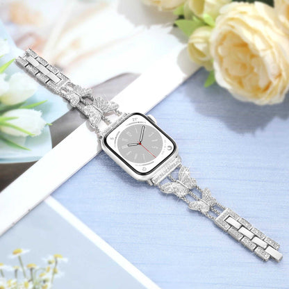 Luxe Butterfly Crystal Bracelet Band for Apple Watch.
