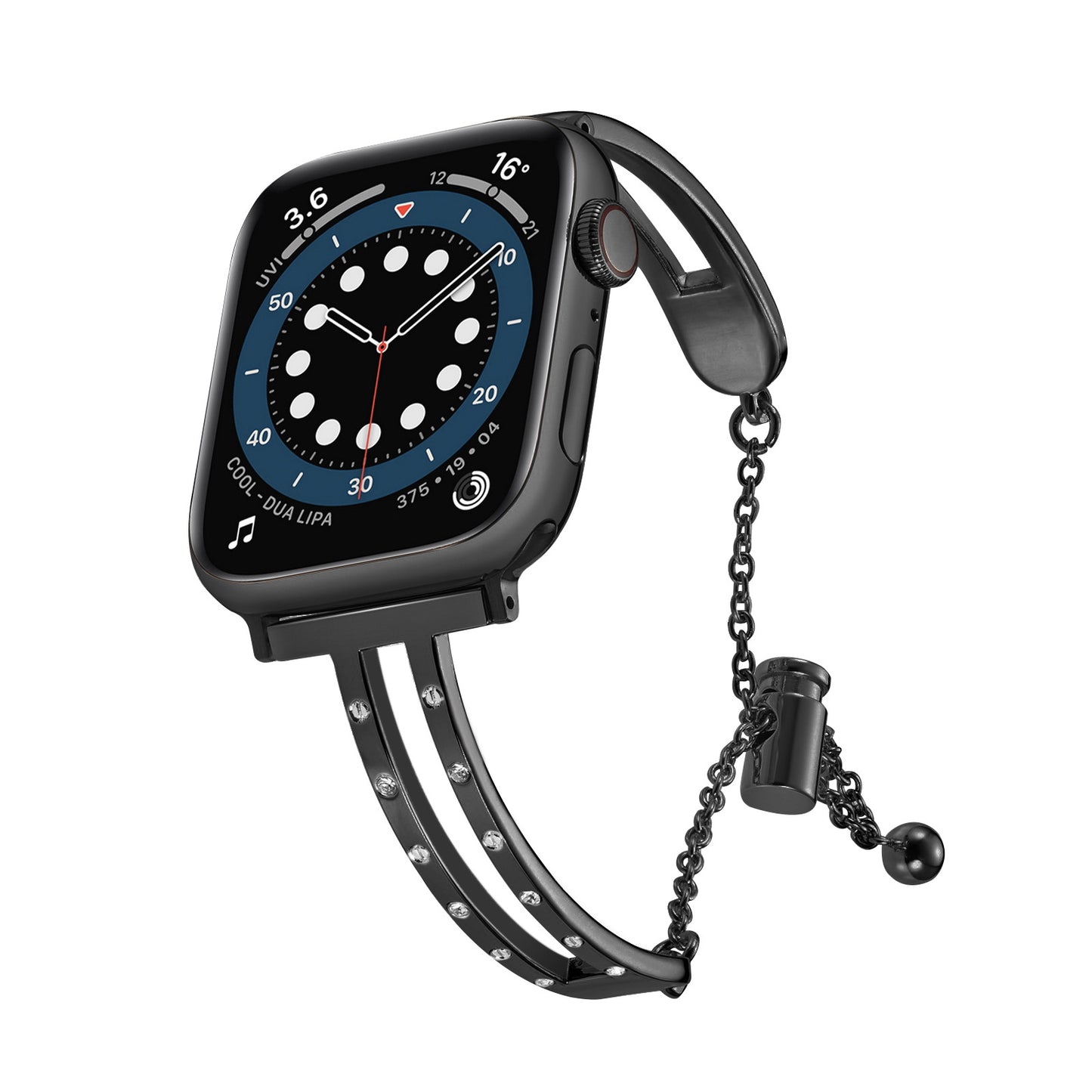 Luxe Crystal Charm Bangle Band for Apple Watch.