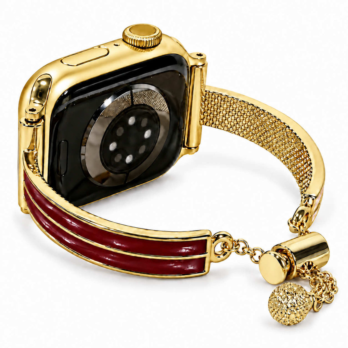 Luxe Resin Inlay Metal Bracelet Band for Apple Watch