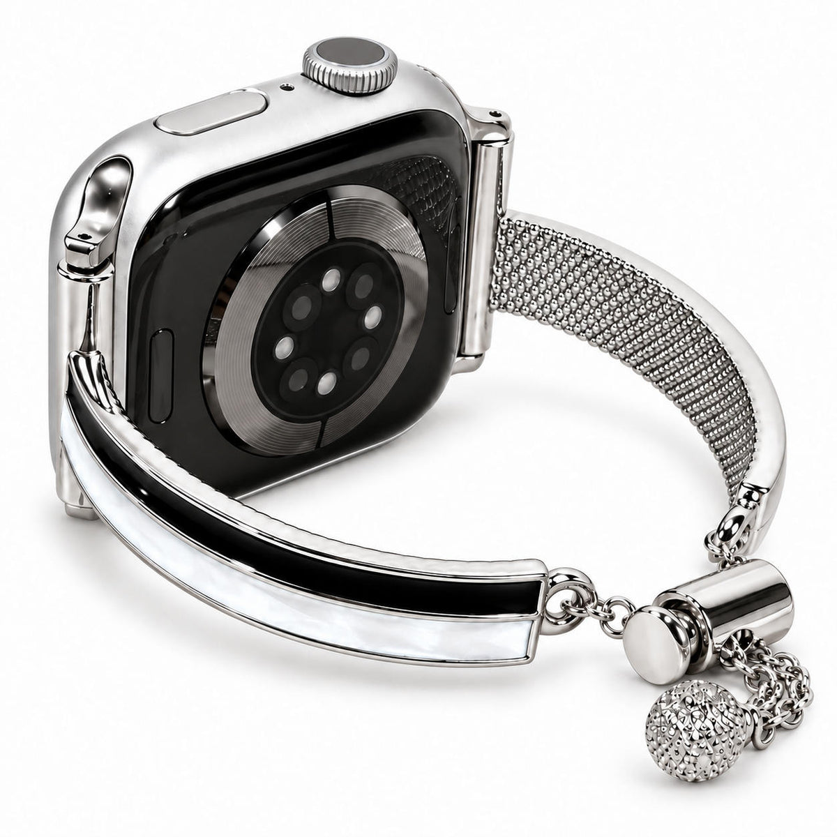 Luxe Resin Inlay Metal Bracelet Band for Apple Watch