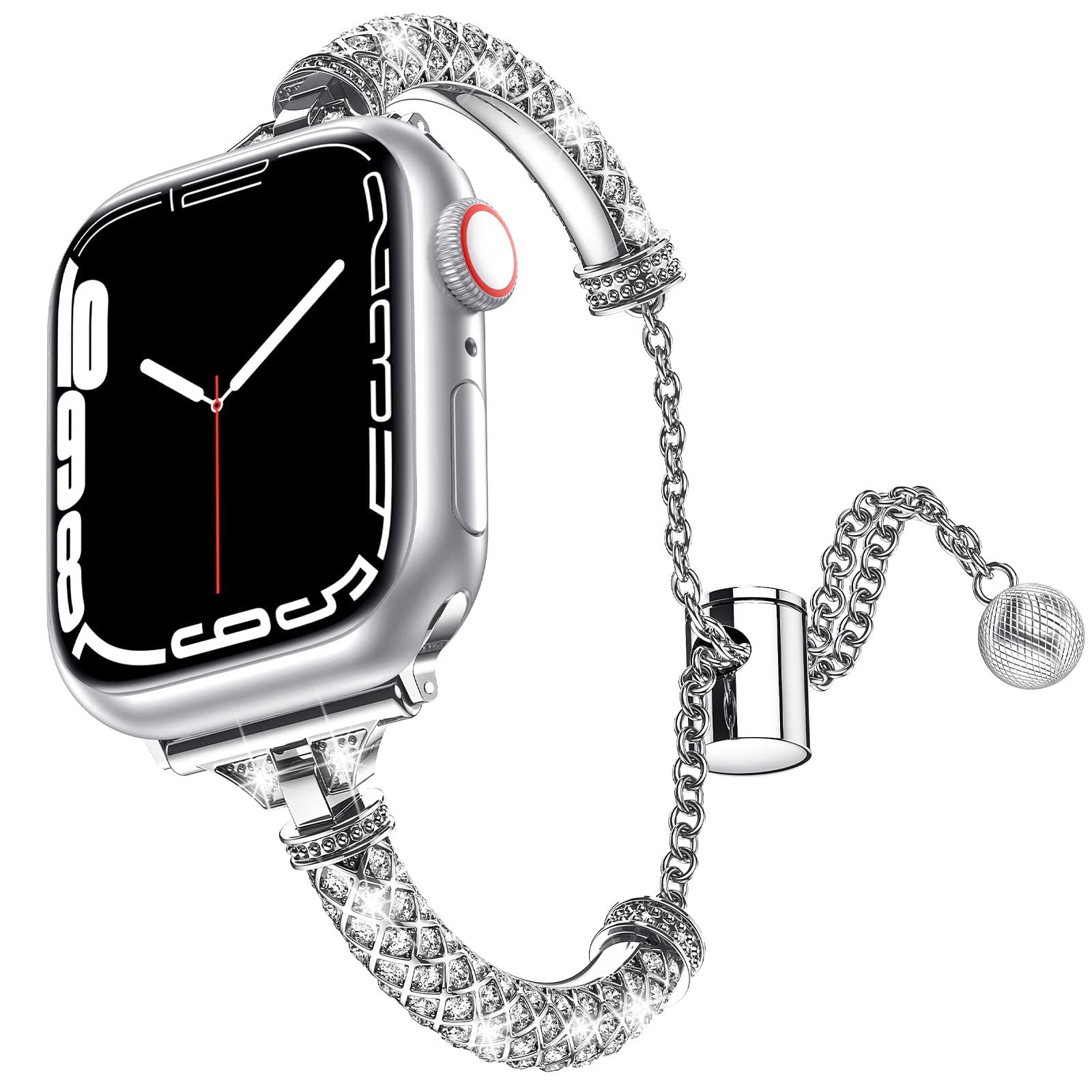Luxe Rhinestone Bracelet Band for Apple Watch Elegant Jewelry Strap.