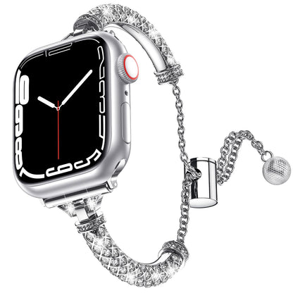 Luxe Rhinestone Bracelet Band for Apple Watch Elegant Jewelry Strap.