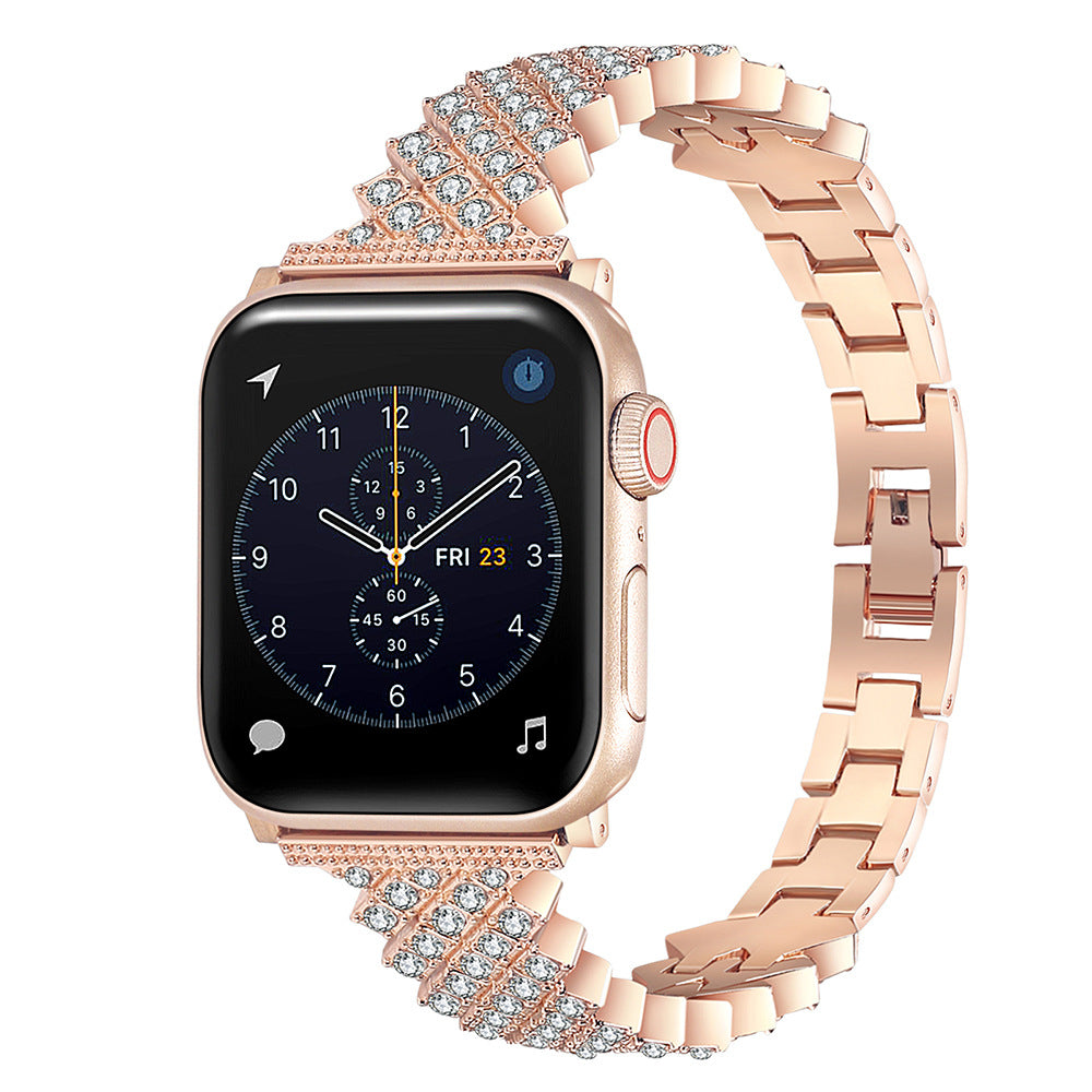 Luxury Crystal Link Band for Apple Watch – Elegant Jewelry Bracelet Strap