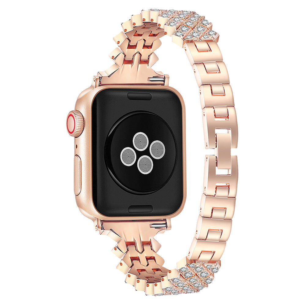 Luxury Crystal Link Band for Apple Watch – Elegant Jewelry Bracelet Strap