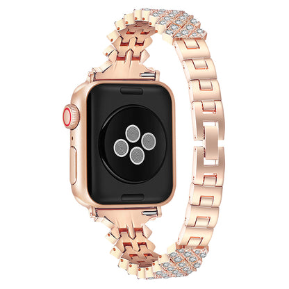 Luxury Crystal Link Band for Apple Watch – Elegant Jewelry Bracelet Strap