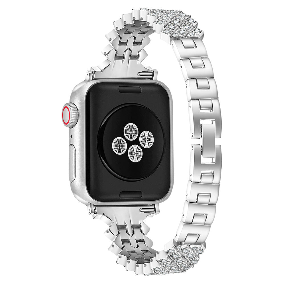 Luxury Crystal Link Band for Apple Watch – Elegant Jewelry Bracelet Strap